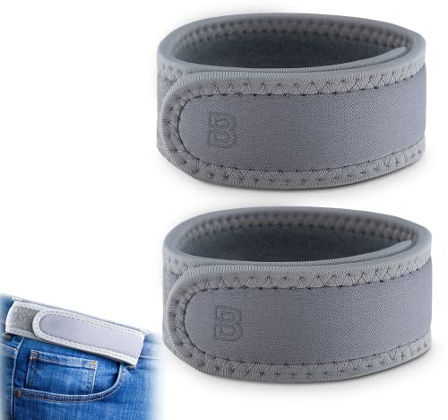 BeltBro Pro 2er-Pack Herren-Gürtel (Grau, Medium)