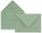 50x Brief-Umschläge in Eukalyptus-Grün - 80 g/m² - Kuverts in DIN B6 Format 12,5 x 17,6 cm - Nassklebung ohne Fenster