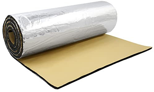 QUARKZMAN Isolant Thermique Voiture 5mm Insonorisant Capot Moteur Camping Car 100x100cm