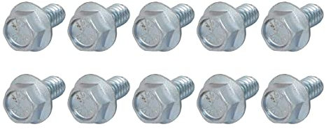 METALLIXITY Geflanscht Sechskant Kopf Bolzen (1/4-20 x 1/2) 10Stk Sechseck Gezackt Flansch Bolzen Karbonstahl Schraube - für Haus Bauwesen Hardware Verschlüsse