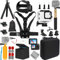 Gurmoir Accessori Kit con Batteria e Caricabatterie per Gopro Hero 12 11 10 9. custodia impermeabile+ Selfie Stick + 2 Batteria + 3 Canali Stazione di Caricatore per Gopro 12 11 10 9 (PT09)