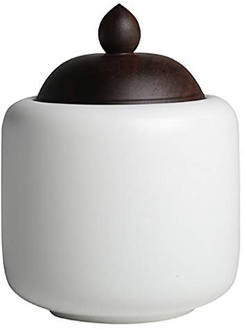 VejiA-Carrito de té de Porcelana Blanca Mate, Tapa de ébano, Carrito de té de cerámica de Colores, kungfú Chino, Accesorios de ju