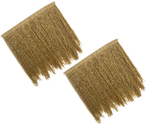 BESPORTBLE Realistic Thatch Roof Straw Tikki Bar Roll 2pcs Simulation Thatch Roofing Garden Hut Grass Roof for DIY Scarecrow Costume