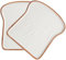 Lot de 2 assiettes de service en céramique en forme de pain grillé blanc – Plats de petit déjeuner en porcelaine pour desserts, salades, fruits, pudding, coffret cadeau (marron)