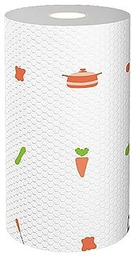 Lot de 50 Essuie-Tout De Cuisine en Polyester à Usage Unique, Humide Et Sec, pour Vaisselle, Casseroles, Idéal pour Nettoyer Et Récurer Les Cuisines