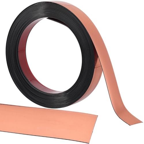 GORGECRAFT 5mX20mm Moulure à Décoller et à Coller Marron Sable Bordure de Miroir Flexible Bande Décorative Auto-Adhésive pour Mur Plafond Panneau de Sol Armoire Carrelage Bord D'Angle Moulure de Cadre