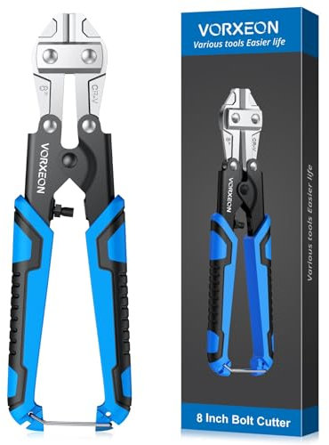 VORXEON Tagliacavi da 8 pollici in Acciaio al Cromo Vanadio, Tronchese per Ferro, Tagliacavi Elettrici per Funi Metalliche, Cavi d'acciaio, cavi dei freni delle biciclette, Recinzioni Metalliche