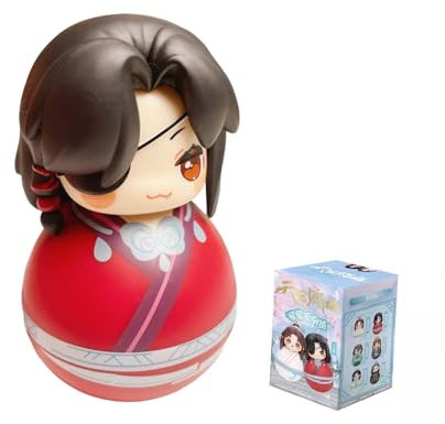 VEGAWIWI Anime Blind Box Figure, 4 Inches Cute Heaven Officials Blessing Tumbler Blind Box, Kawaii Hua Cheng Xie Lian PVC Doll for Tgcf Fans