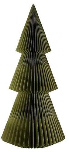 Santa Barbara Design Studio Decorazione per albero di Natale in carta a nido d'ape, colore verde balsamo, altezza 91,4 cm