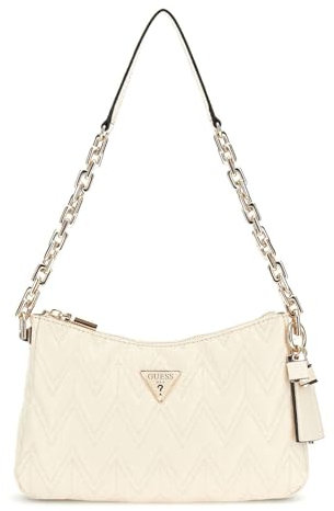 GUESS Adelard Top Zip Shoulder Bag Stone