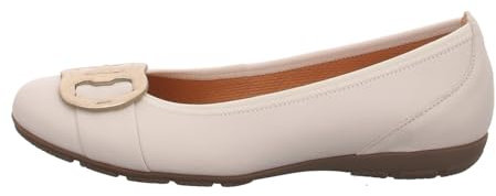 Gabor Damen Klassische Ballerinas, Frauen Flats,Ballet-Flats,flach,Ausgehschuhe,Abendschuhe,Slip-ons,sportlich,Creme/Champagner,37.5 EU / 4.5 UK