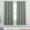 PONY DANCE Cortinas Cortas para Ventanas, Blackout for Living Room Cortinas Opacas de Puerta para Salon Dormitorio Cocina Comedor con Ojales 2 Piezas,132x180cm,Verde Salvia