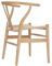 QAQCDAHJI Wishbone Chair Y-Stuhl, Massivholz-Esszimmerstuhl, Rattan-Sessel, natürliche Farbe (Esche – Massivholzfarbe)(Pack of 1)
