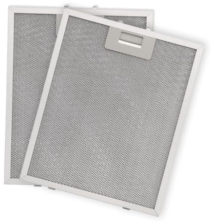 Anakel Home Filtros de Campana Extractora 400472918 compatibles con TEKA DM90 DM60 | 2 Unidades Filtro Metálico 32x26cm (Revisar Medidas entre Pestañas)