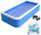 Piscina Hinchable,Piscina Piscina Inflable for niños, portátil, Grande, Rectangular, for Adultos(1.8M Three Layers)