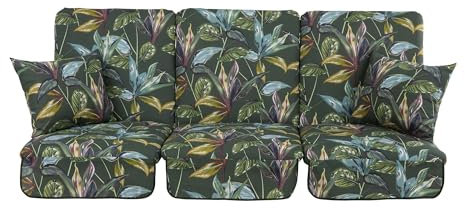 PATIO Auflagen für Hollywoodschaukel 180 cm Rimini/Venezia Gartenschaukel Kissen 3 TLG. mit Seitenkissen