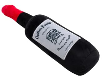 French Bandit - Juguete para perro con forma de botella