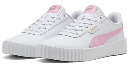 PUMA Damen Carina 3.0 Sneakers 40, White Pink Shimmer