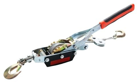 Cabrestante Manual,Herramienta De Tracción De Trinquete Pesada,Herramienta De Extracción Pesada De 4 Toneladas/8815 Libras Con 3 Ganchos,Para Mover Objetos,Rescate De Vehículos y Transporte De Madera