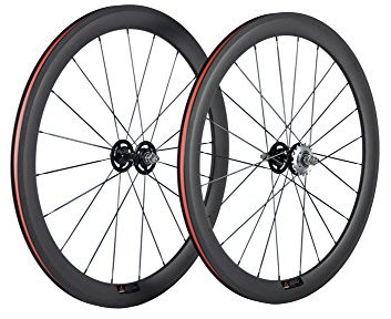 WINDBREAK BIKE Track Carbon Wheels 50mm Clincher Fixed Gear Wheel Single Speed for Track Cycling