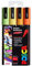 Uni POSCA - PC-5M Art Paint Markers - Set of 4 - in Plastic Wallet - Citrus Tones
