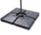 Jati Umbra Cantilever Parasol Base Weights - 90-120kg (In Total) | Set of 4 | Water or Sand Filled | HDPE | Moulded Grip Handle