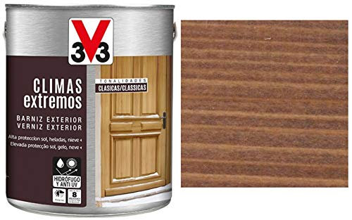 V33 Barniz Exterior Climas Extremos Brillante Roble Oscuro 2,5L