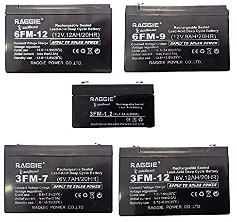 DOBO 12V 12Ah Batteria al Piombo Ermetica, Nera