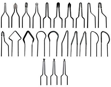 Brandmalerei-Stift-Set, 220 V, 100 W, professionelles Brandmalerei-Maschinen-Set, zum Holzverbrennen, Schnitzen mit 2 Brandmalstiften, 30 Brandmalereispitzen (20 Spitzen)