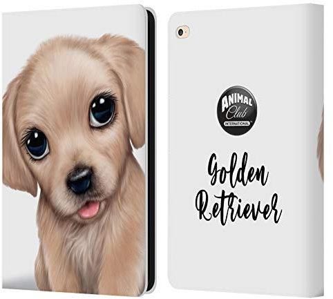 Head Case Designs sous Licence Officielle Animal Club International Golden Retriever Visages Étui Portefeuille en Cuir Compatible avec Apple iPad Air 2 (2014)