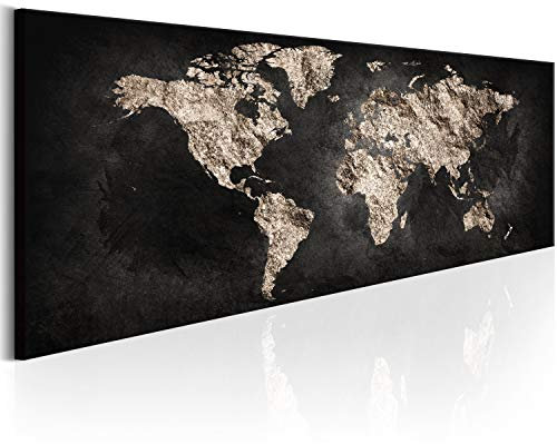 murando Impression sur Verre Acrylique Carte du monde 120x40 cm Imprimée Tableau Photo Image Pret a Accrocher Murale Moderne Décoration Carte du monde k-A-0296-k-a