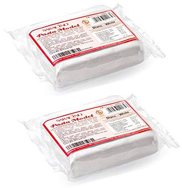 Saracino White Modelling Paste Packed by Art of Cake - Saracino Modelling Paste White 500g (2 Pack of 250g)