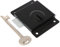 Isl 3 75mm Black Face Fix Rim Presslock Shed Door Lock With Key & Fixings
