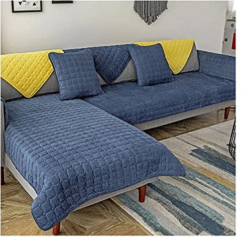 JORTUIO Sofabezug Ecksofa Couchbezug Sofaiberwurf l Form Eckcouch 3/2 Sitzer Sofaschutz Schonbezug Sofaschoner rutschfest Hund Katze Sofabezügen- Grau (Color : C, Size : 90x160cm1pc)