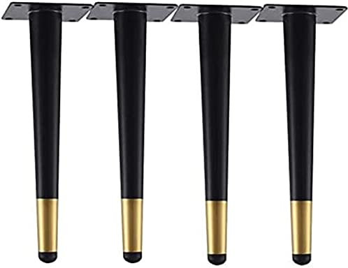 CLQ 4er Set Möbelschrank Metallbeine Hoch Sleek Tapered Leg DIY Möbel Sofa Tisch Bett Schuhschrank Schreibtischbeine Gerade Möbelbeine Sofafüße-30cm