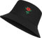 Tuopuda Fischerhüte Herren Damen, Anglerhut Baumwolle, Bucket Hat Faltbar, Sommerhut Outdoor, Kappen Cap Freizeithut zum Wandern Camping Reisen Angeln 56-58cm, Y-Schwarz