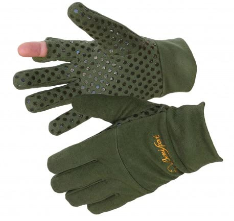 Gants de montagne fins antidérapants de couleur verte, doigt extérieur | Tir | Chasse