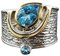 Ringgröße 6-10 Ringe für 925 Aquamarin Mode Ton Silber Zwei Damen Schmuck Ringe silberringe damen 92