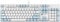 Qisan Mechanical Gaming Keyboard Wired Ice Blue Led Backlit Keyboard Brown Switch Full Size 104 Keys US Layout | Computer Keyboard | Gaming Accessories | Mechanical Keyboard | Ergonomic Keyboard