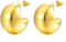 JUZICHEN Creolen Gold,Hypoallergene Ohrringe Gold,CC Ohrringe,Bottega Dupes Ohrringe,Ohrringe Kreolen Gold,Ohrringe Gold Creolen,Vergoldete Ohrringe,Dupes Schmuck,Chunky Gold Hoop Earrings (Stil A)