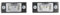2x BLIC 5402-053-10-930 Kennzeichenbeleuchtung LED