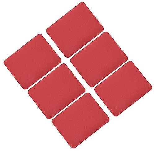 sourcing map Parches para Planchar 6uds, Parches Termoadhesivos de Reparación Telas Ropa, Rojo 4,9x3,7, para Reparación Ropa Pantalones Bolsos Agujeros y Decoración