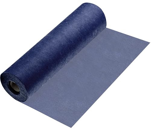 100%Mosel Vlies Tischläufer, in Nachtblau (30 cm x 25 m), dekoratives Tischband, edle Tischdeko für Geburtstage & Hochzeiten, Bunte Dekoration zu besonderen Anlässen