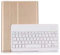 QISUO PU-Schaum-Tablet-Tastatur-Schutzhülle, kompatibel mit Huawei Mediapad M5 Lite 10 10,1 Zoll (BAH2-W09 BAH2-L09 BAH2-W19) (Farbe: Gold)