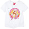 Barbie Follow The Sun T-Shirt, Maglia a Maniche Corte con Nodo per Bambine e Ragazze (10 Anni, Bianco)