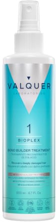 VALQUER Bioplex No.1 Bond Rebuilder | 200 ml | Ripara e ricostruisce la fibra capillare | Per capelli danneggiati e colorati | Vegano
