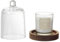 HOME DECO FACTORY, BO0080, Bougie parfumée sous Cloche Softness, Design élégant, Senteur apaisante Brume des Bois, idéale pour la détente et la décoration, Taille 10 cm, Couleur Transparente