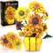 Mavo brix Juegos de construcción de flores para adultos, colección botánica de Van Gogh para mujeres y niñas mayores de 14 años, kits de ramo de girasoles compatibles con flores Lego, decoración del