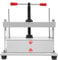 Papierpresse Papierbrikettpresse, A4 Manuelle Papierpresse mit BalanceLeiste, Papierbrikettpresse für Rechnungen, Bücher, Bücher im Abflachen, 21.5 * 36.5 * 33cm, Weiß
