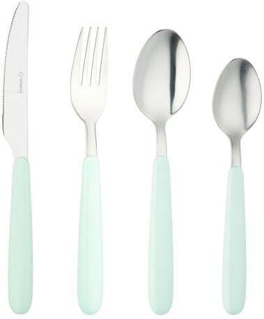 Grunwerg 16BX4311GR 16 Piece Cutlery Set, Stainless Steel, Blue